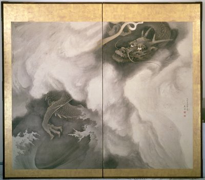 Dragon Screen, Japanese by Maruyama Okyo